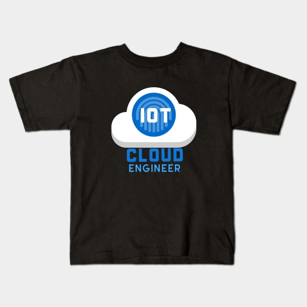 My Dad Is  IOT Cloud Engineer Kids T-Shirt by Cyber Club Tees